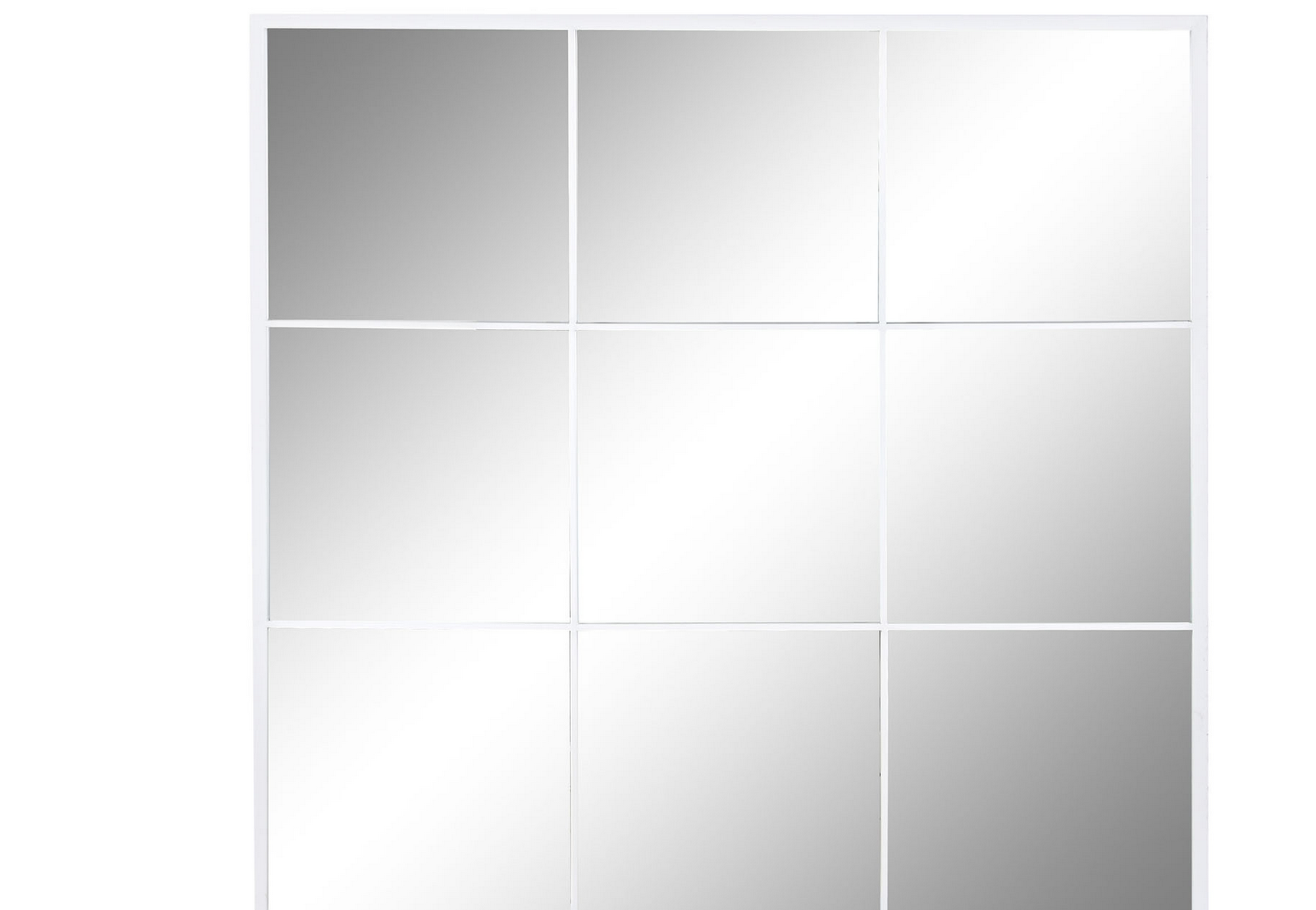 Espelho janela 90*2*90 metal branco