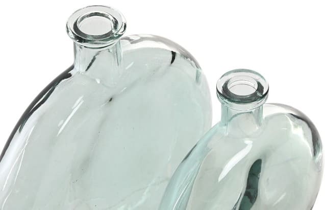 Garrafa vidro 16,5*5*18,5H azul