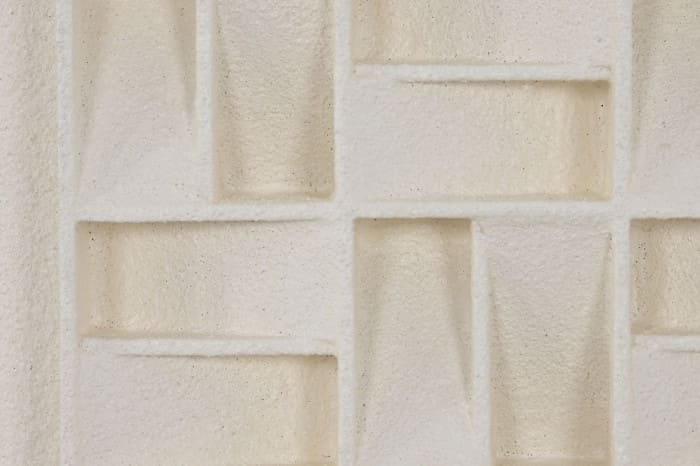 Quadro gesso/MDF 60*7*60 geométrico