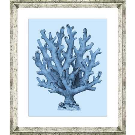 Quadro 40,6*30,5cm Coral azul 4