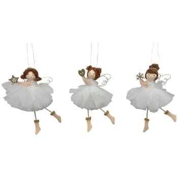 Anjinha dançando 17cm saia tecido