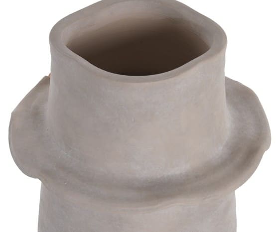 Jarra terracota 25*25*46H desgastado bege