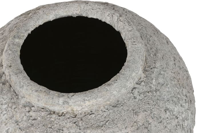 Jarrão terracota 41*41*57H cinzento