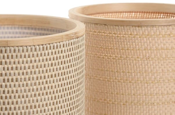 Cand mesa 17*17*26H bambu/rattan