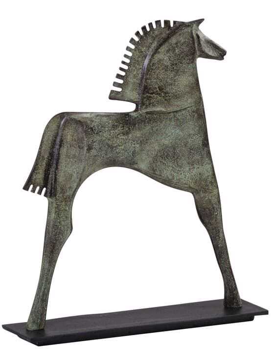 Fig cavalo plano 40*10*46H aluminio
