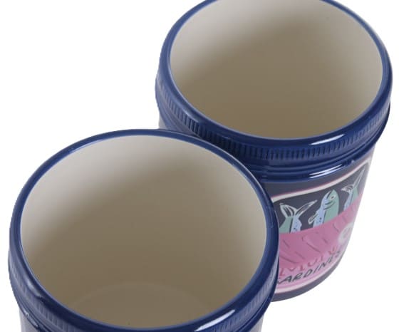 Vaso cerâmica D13*15,5H azul