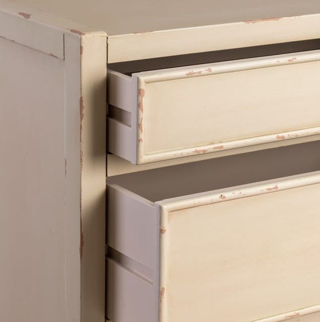 Mesa cabec 65*40*65H abeto branco escovado