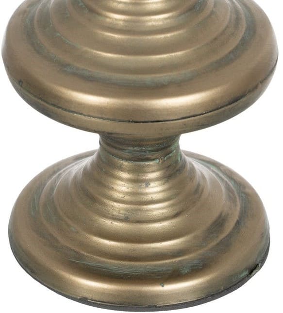 Castiçal 14*14*45,5H metal dourado