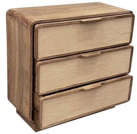 Cómoda 80*37*76H manga/ráfia natural