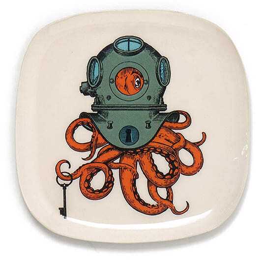 Prato esmaltado 10*10 polvo escafandro