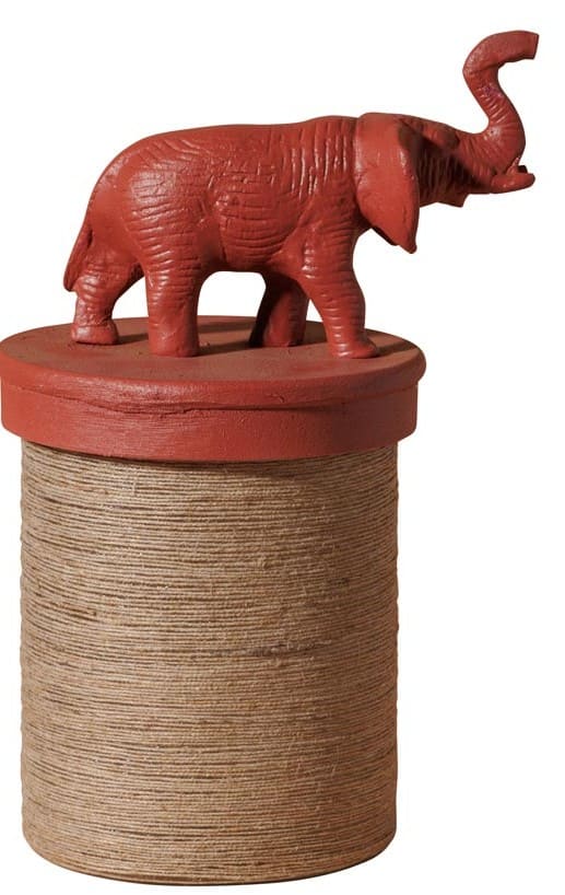 Caixa elefante vermelha