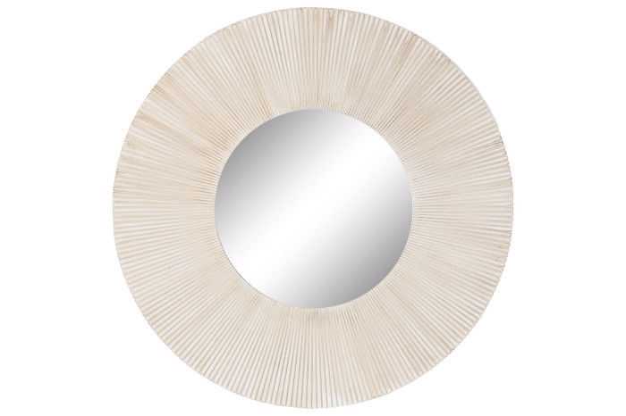 Espelho D90*3,4 MDF decapé branco