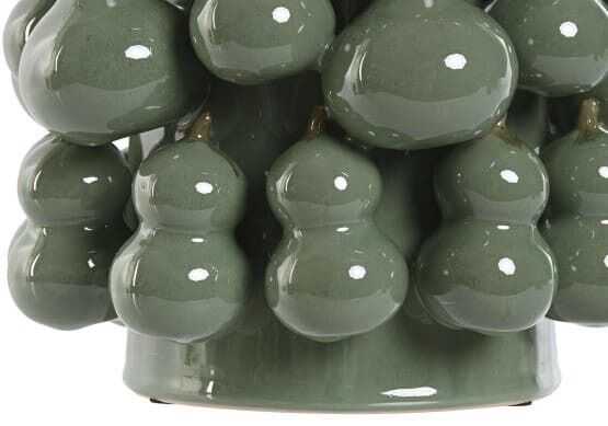 Jarra/centro cerâmica D30*20 abóboras verde