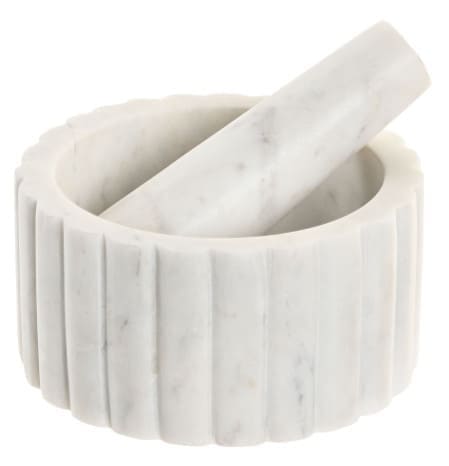 Almofariz mármore friso D12,5*7,5 branco