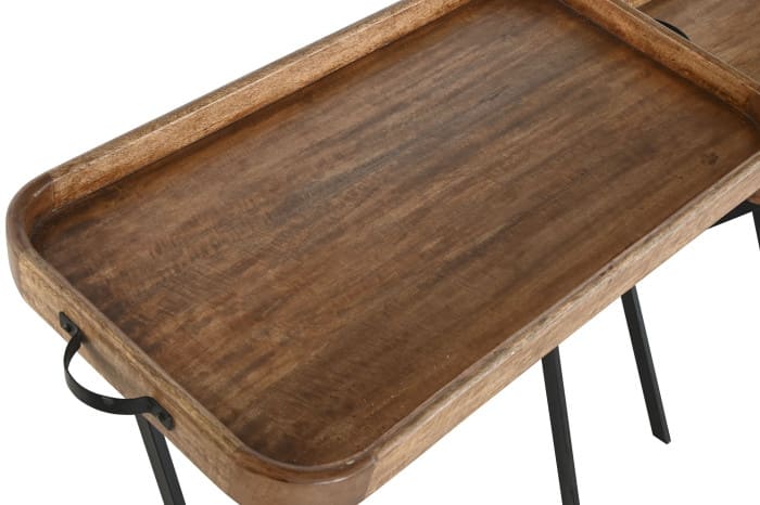 Mesa/tabuleiro apoio 86*43*H82 manga/ferro