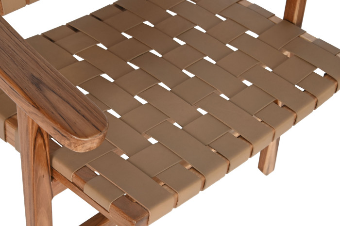 POLTRONA TECA PELE 74X78X75