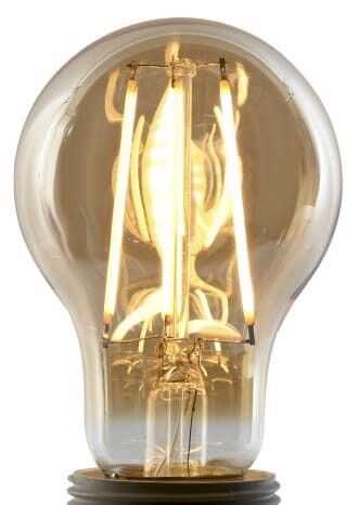 Lâmpada LED 6w 6*6*11 âmbar fumado