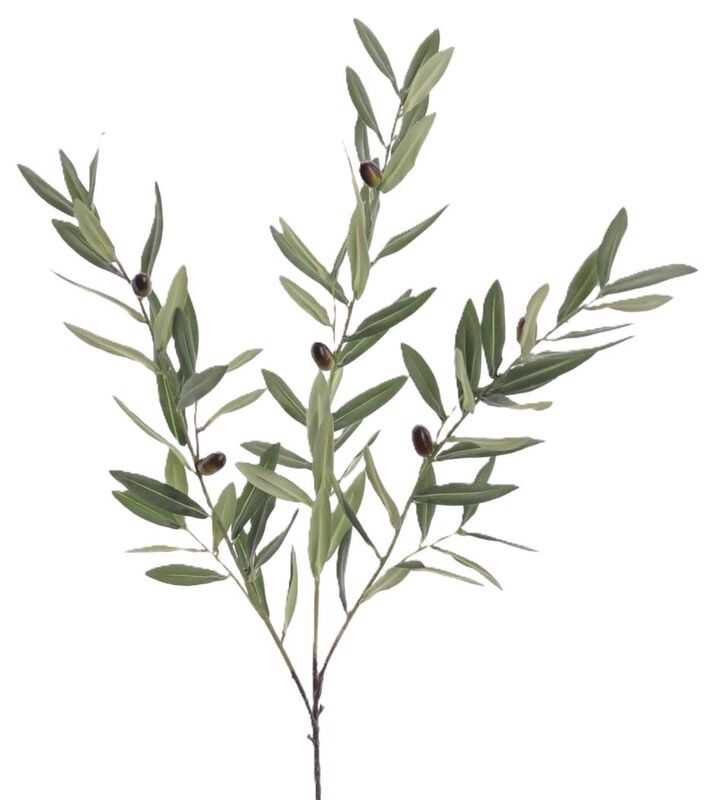 Ramo oliveira verde H67cm