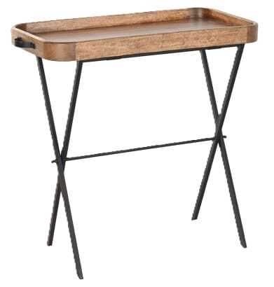 Mesa/tabuleiro apoio 86*43*H82 manga/ferro