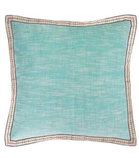 Almofada 50*50 verde algodão s/ enchimt