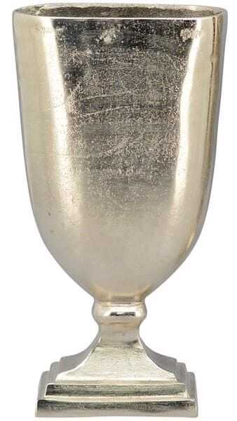 Taça/cálice 21*10*H40cm alumínio prateado
