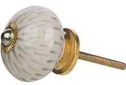 Puxador D3*4cm branc/cinz