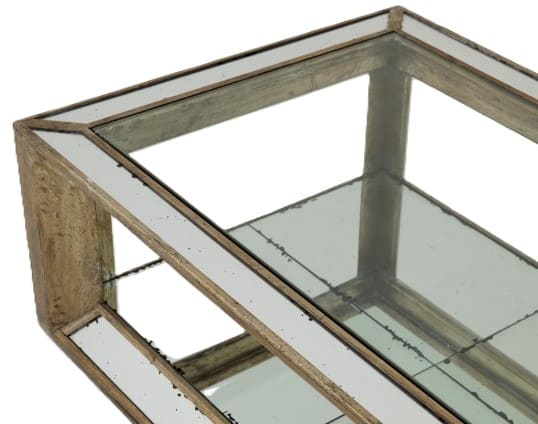 Mesa centro 160*80*H40 mad/espelho/vidro