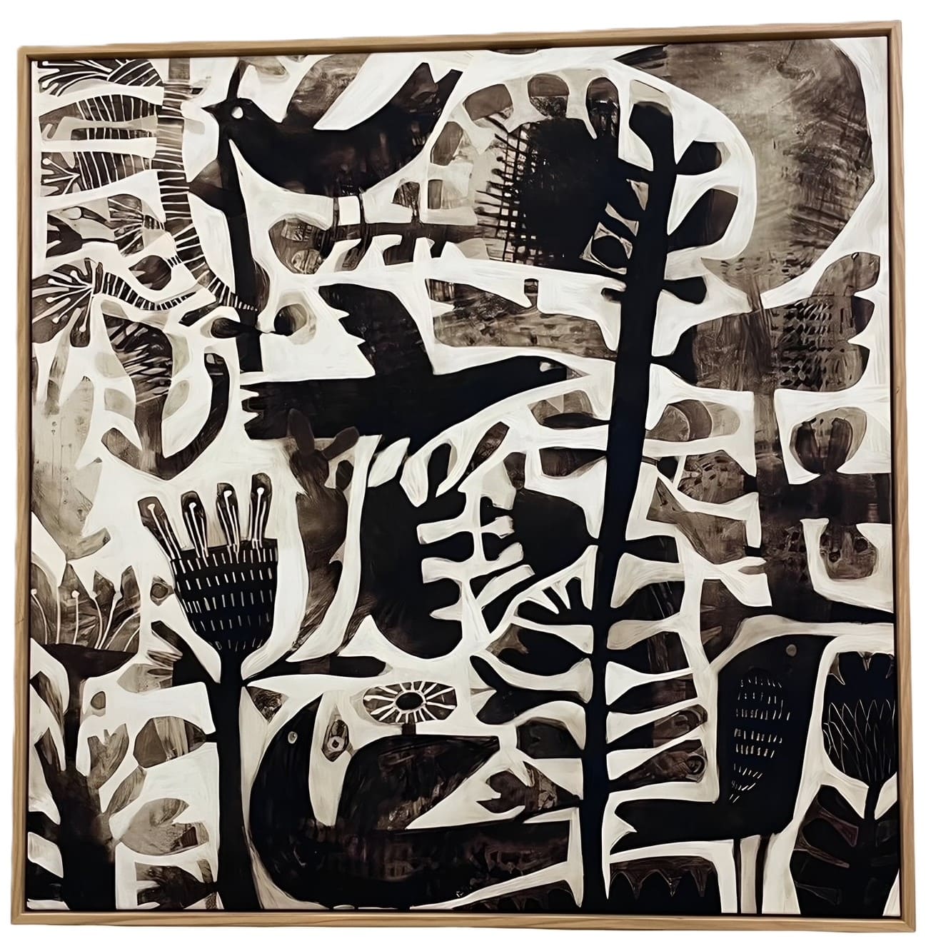 Quadro Tela 80*80cm pássaros