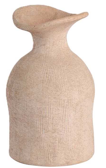 Jarra grés rosa D10*H17 abertura alargada