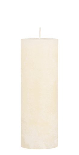 Vela pilar D7*H20 creme