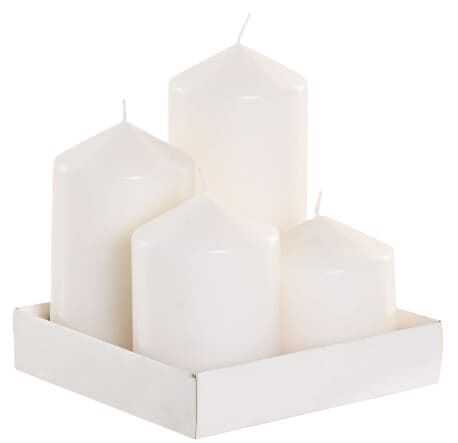 Vela cera 14*14*16H branca