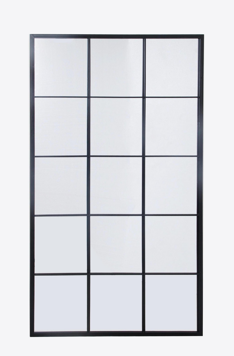 Espelho 90*1*150 ferro janela preto
