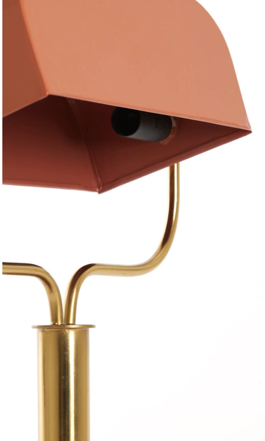 Cand mesa  37*14*43H laranja/metal dourado