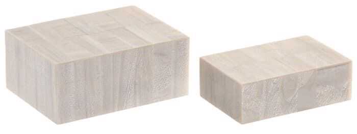 Cx manga/resina 18*13*7,5H nacarado branco