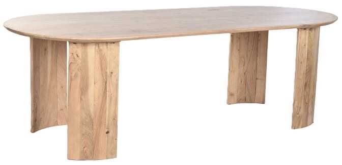 Mesa jantar oval 240*100*75H acácia