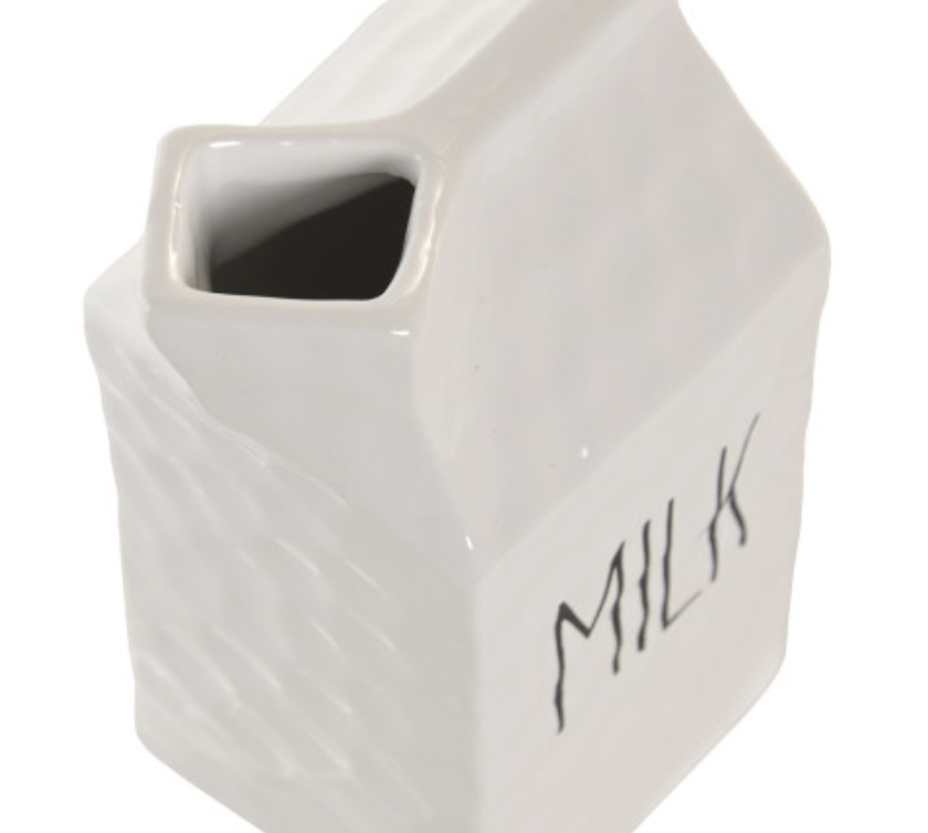 Leiteira 8,5*6,7*14H porcelana branco