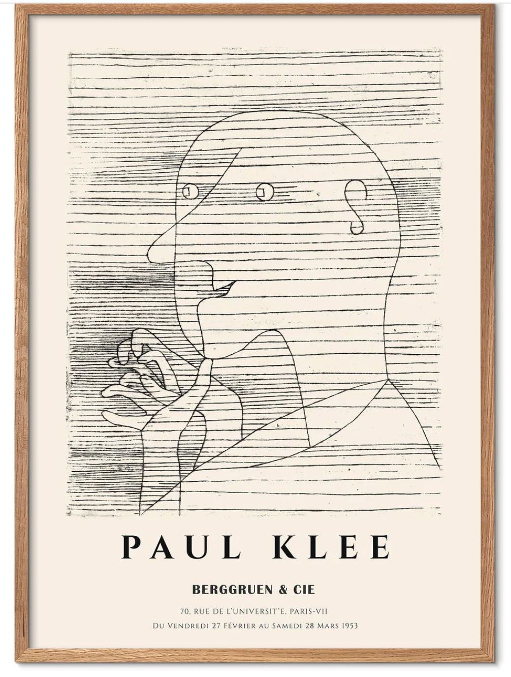 Quadro -Old Man- 30*40 Paul Klee
