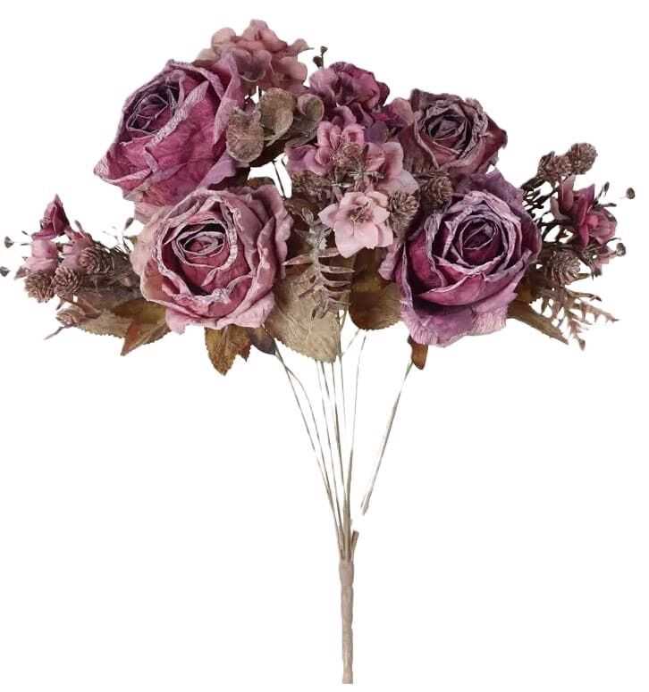 Bouquet rosas outonais 50cm