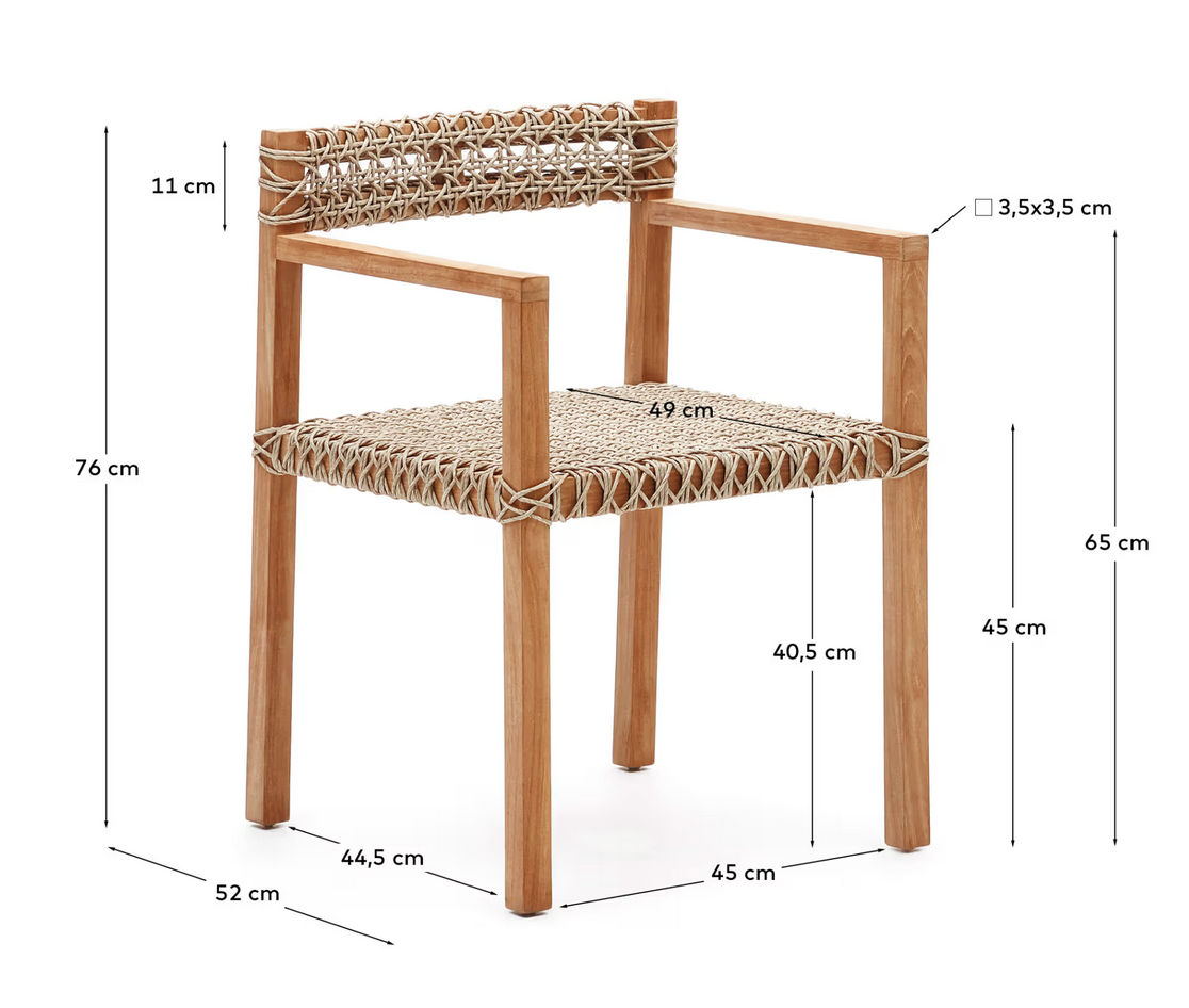 Cadeira exterior 45*44,5*76 alt