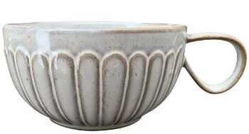 Chávena café 16,7*14*7,3cm grés cinz