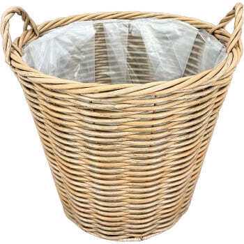 Cesto rattan alto c/asas 45*45*40cm
