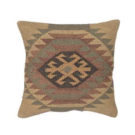 Almofada lã/juta 45*45 KILIM  s/enchimt